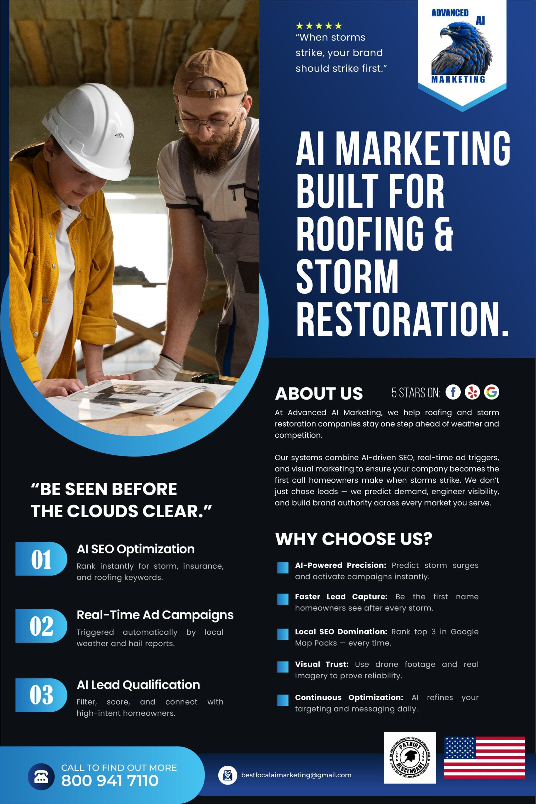 AI Lead Generation for Roofing & Storm Damage Restoration